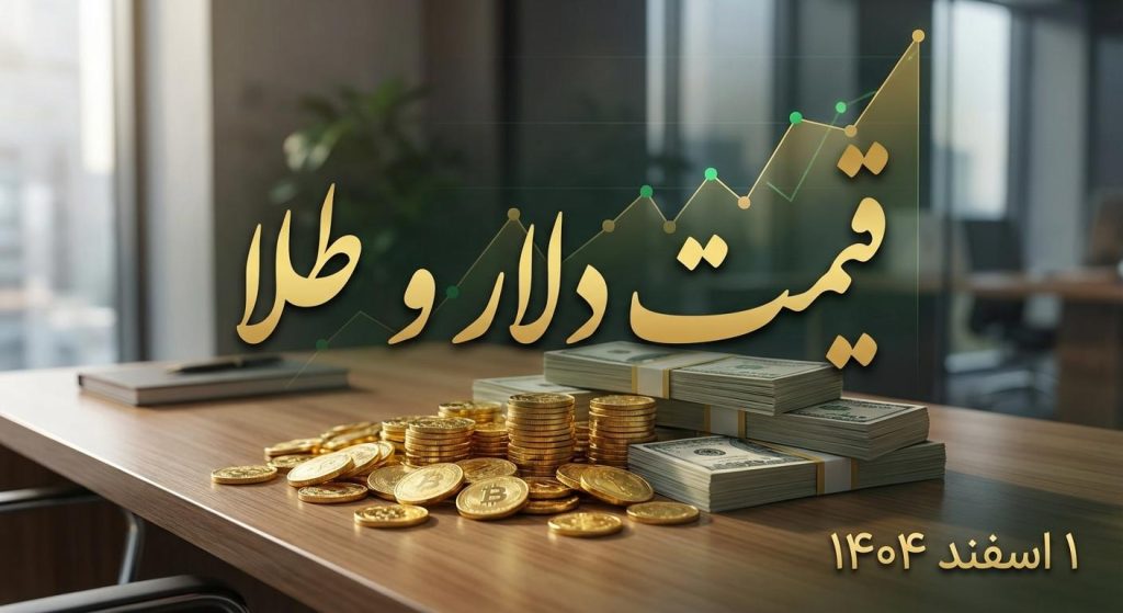 قیمت دلار و طلا امروز ۱ اسفند ۱۴۰۴