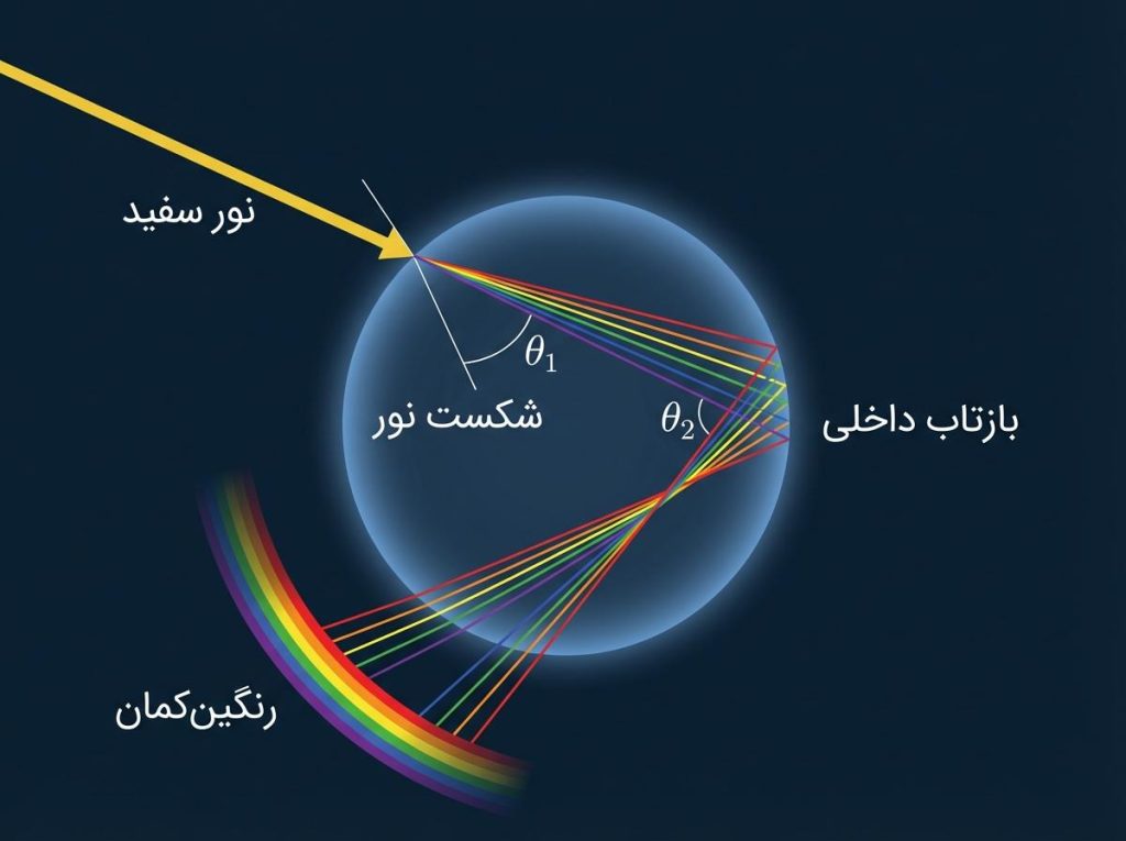 بازتاب نور رنگین‌کمان