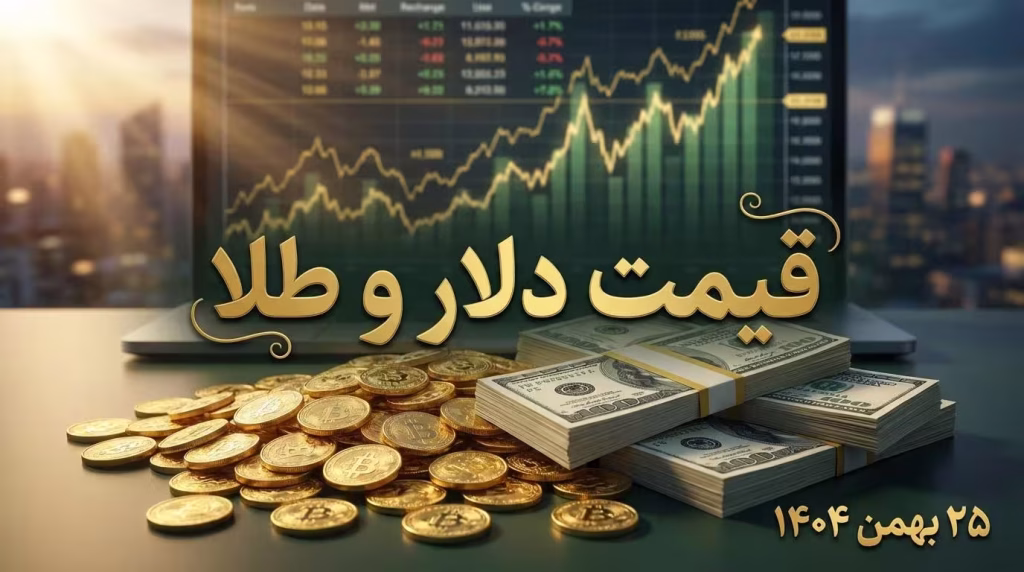قیمت دلار و طلا امروز ۲۵ بهمن ۱۴۰۴
